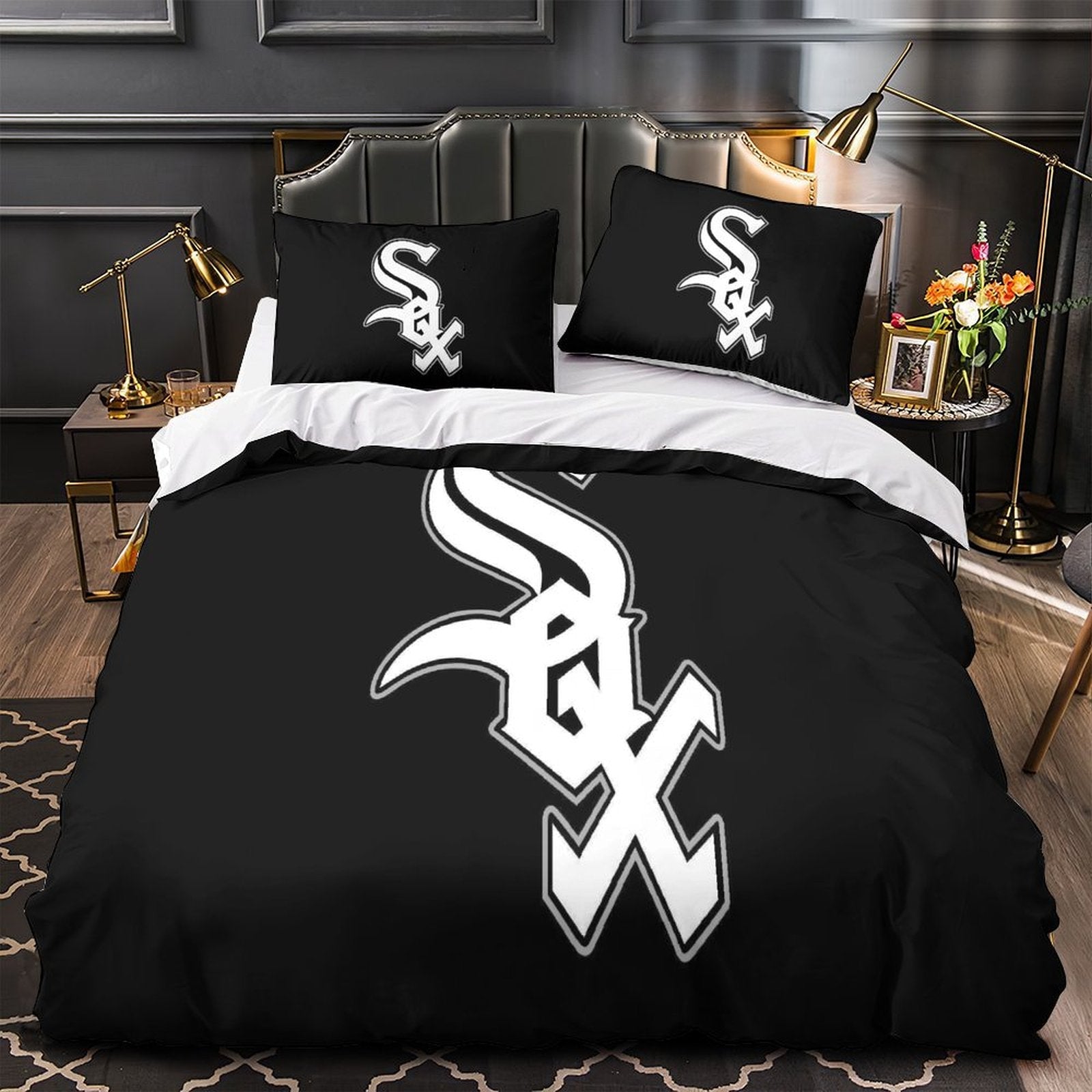 Chicago White Sox Bedding Set Quilt Cover Without Filler