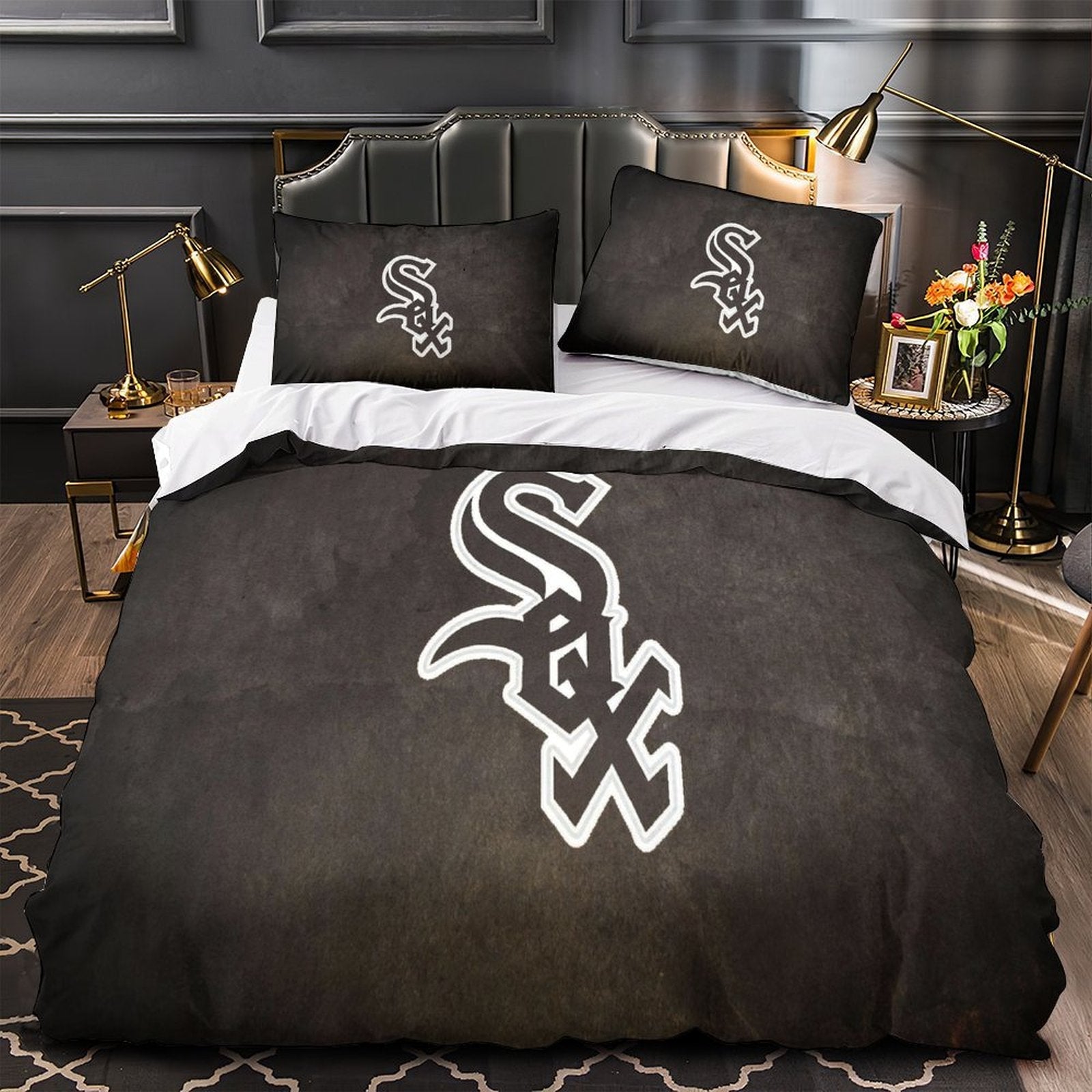 Chicago White Sox Bedding Set Quilt Cover Without Filler