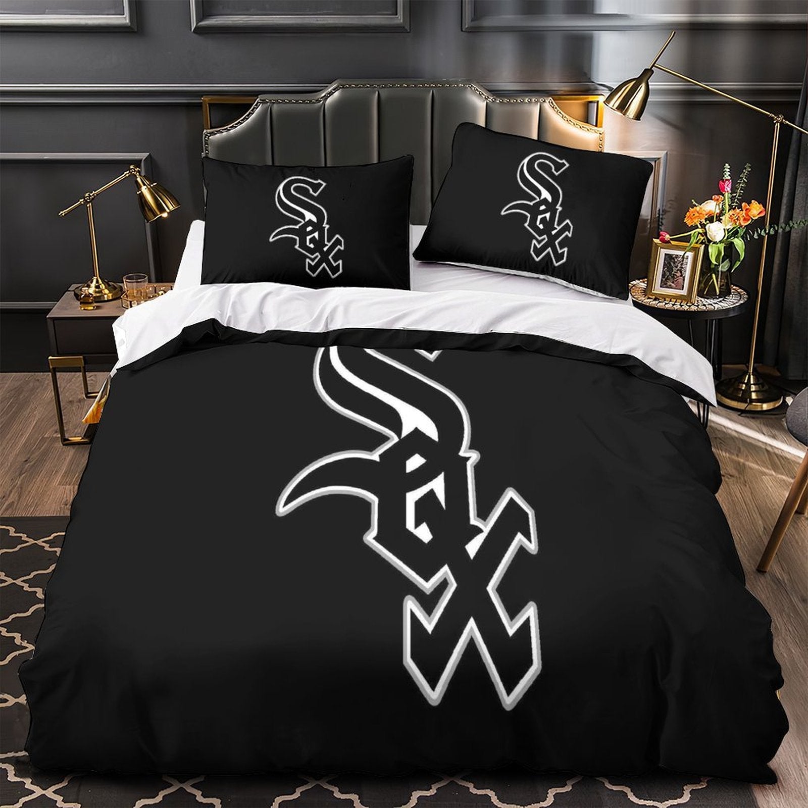 Chicago White Sox Bedding Set Quilt Cover Without Filler