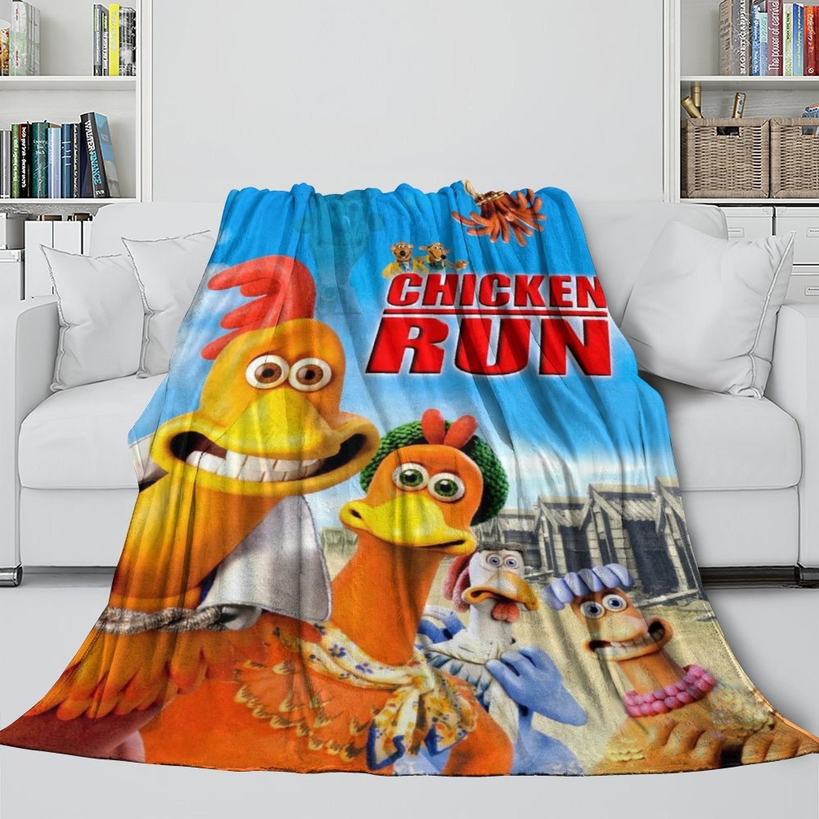 Chicken Run Blanket Flannel Throw Room Decoration