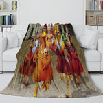 Chicken Run Blanket Flannel Throw Room Decoration