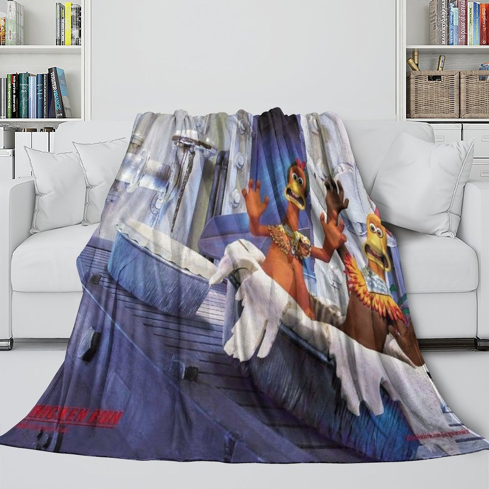 Chicken Run Blanket Flannel Throw Room Decoration