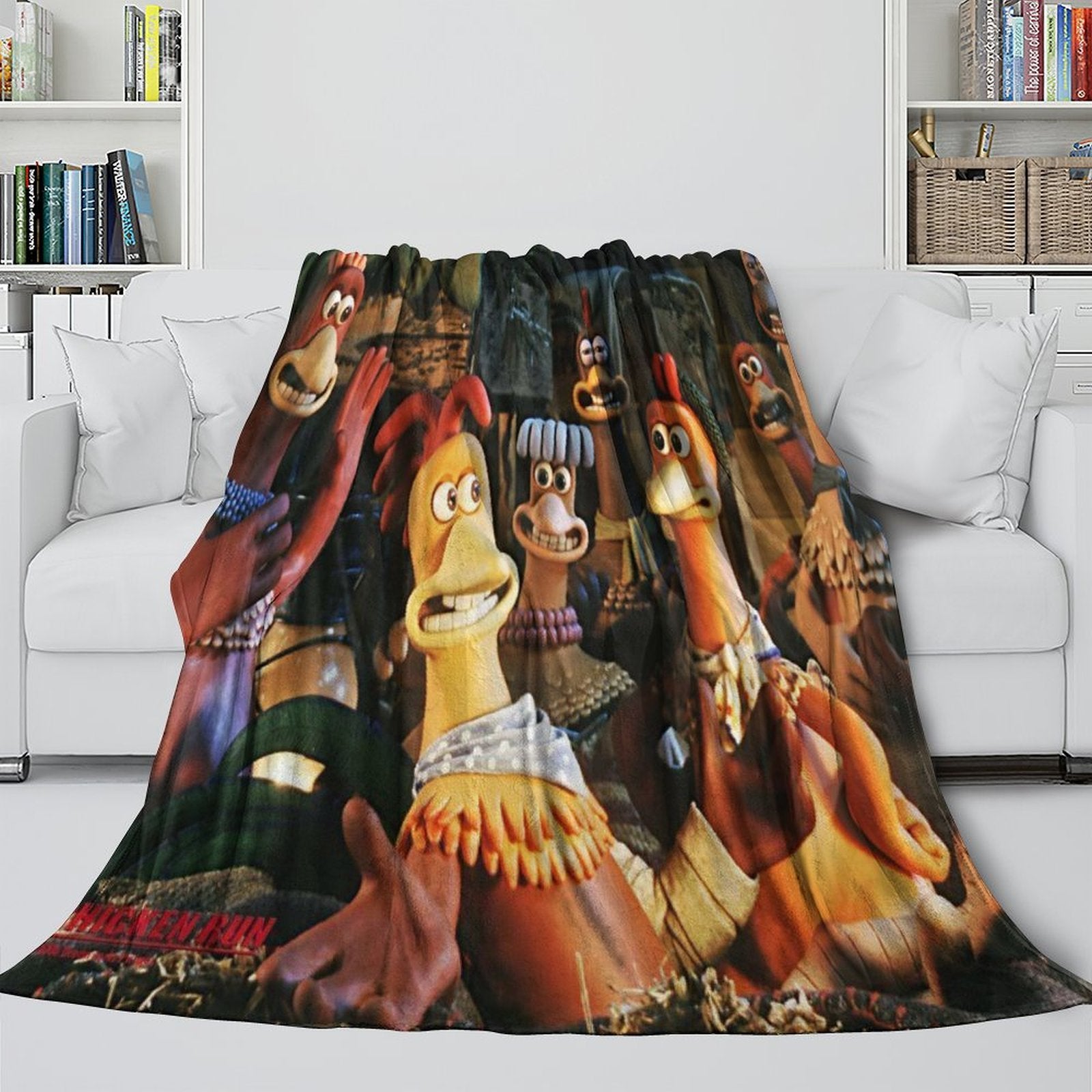 Chicken Run Blanket Flannel Throw Room Decoration