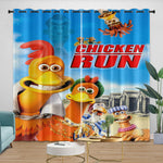 Chicken Run Curtains Pattern Blackout Window Drapes