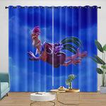 Chicken Run Curtains Pattern Blackout Window Drapes