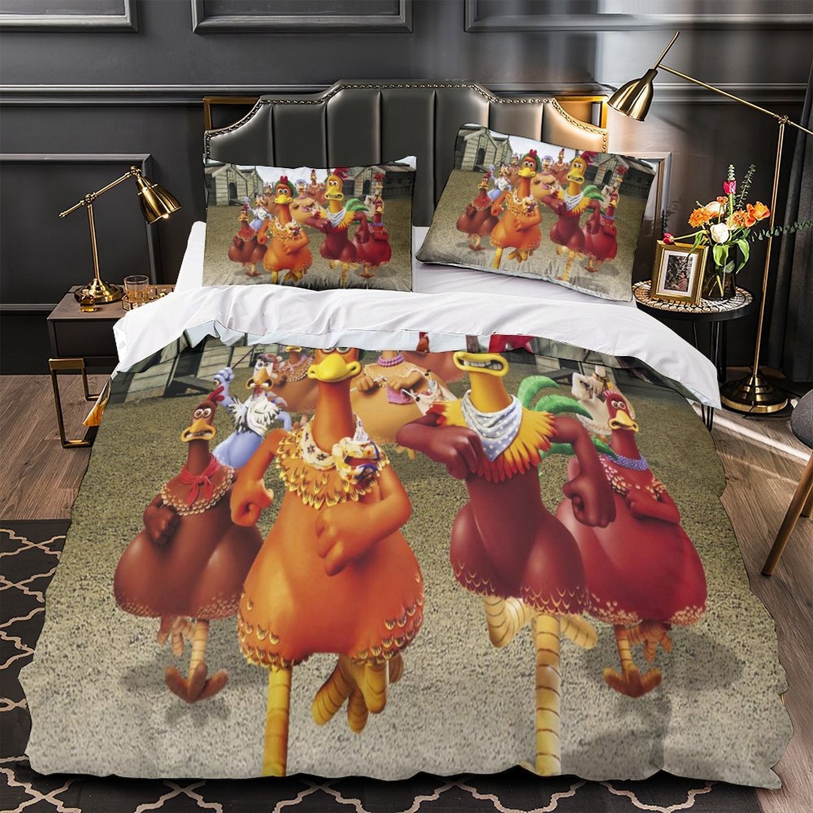 Chicken Run Duvet Cover Bedding Set Without Filler