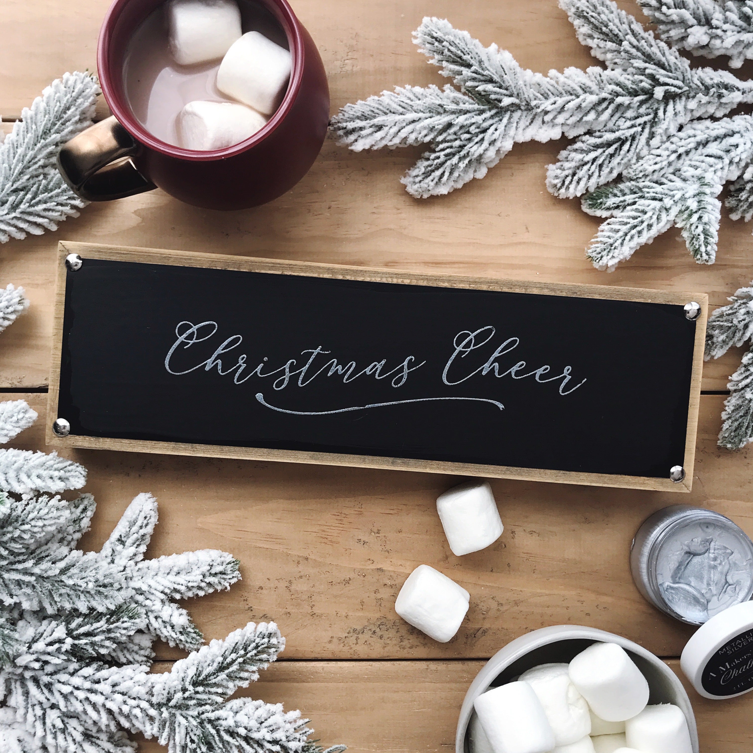 Christmas Cheer - Mesh Stencil 8.5x11