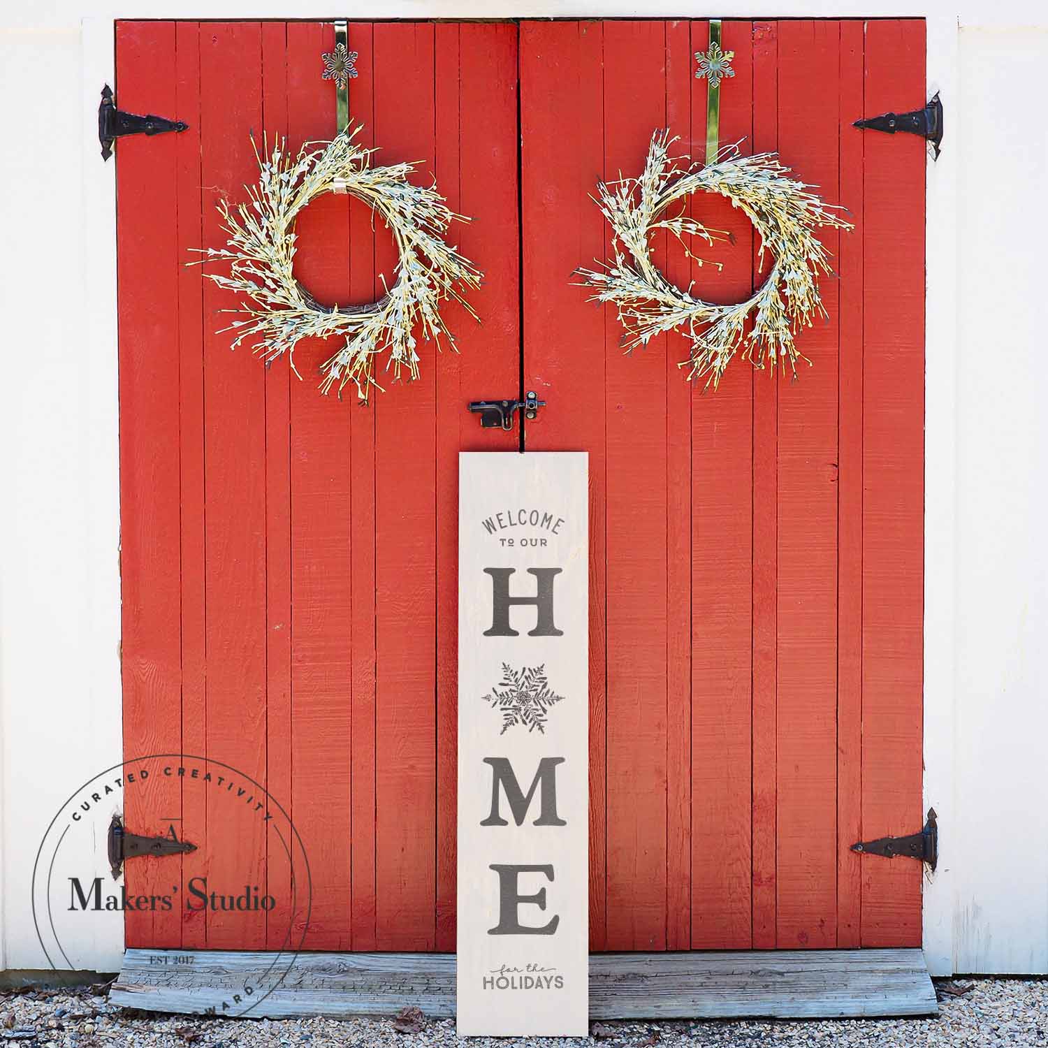 Christmas Home - Mesh Stencil 12x12