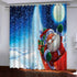 Christmas Pattern Curtains Blackout Window Drapes