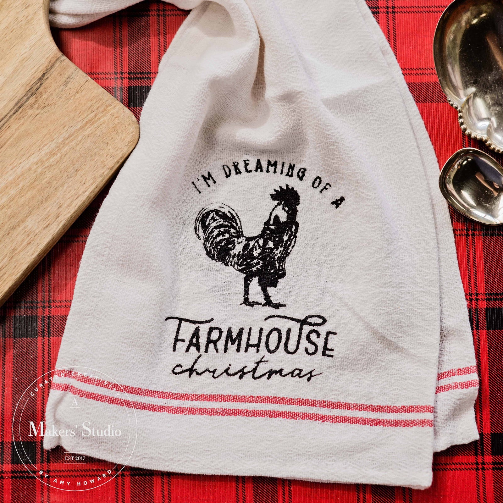 Farmhouse Christmas - Mesh Stencil 12x12