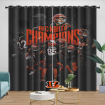 Cincinnati Bengals Curtains Blackout Window Drapes Room Decoration