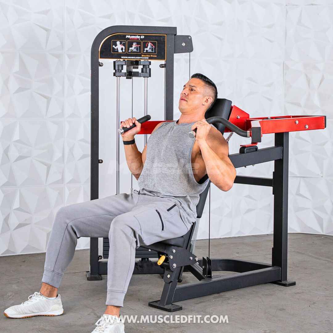 Classic V2 Selectorized Shoulder Press – Commercial Grade by Muscle D Fitness