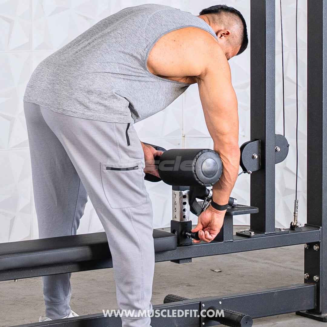 Classic V2 Selectorized Lat Pulldown / Low Row Combo by Muscle D Fitness