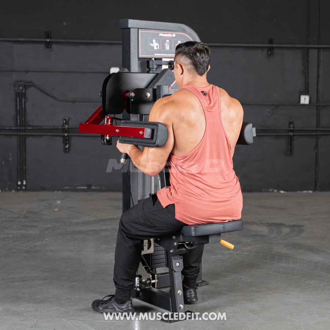 Classic V2 Selectorized Lateral Raise Machine – Commercial Shoulder Isolation | Muscle D
