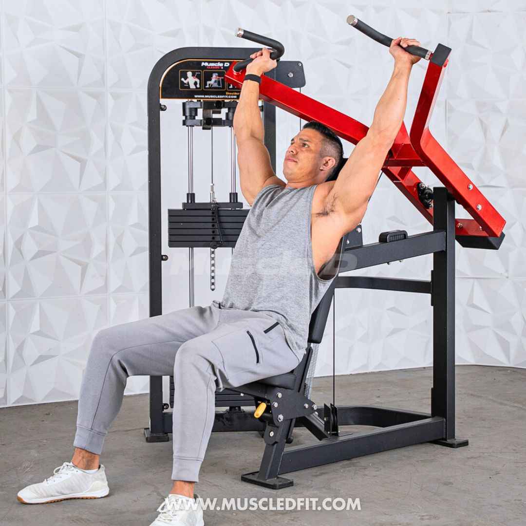 Classic V2 Selectorized Shoulder Press – Commercial Grade by Muscle D Fitness
