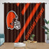 Cleveland Browns Curtains Blackout Window Drapes Room Decoration