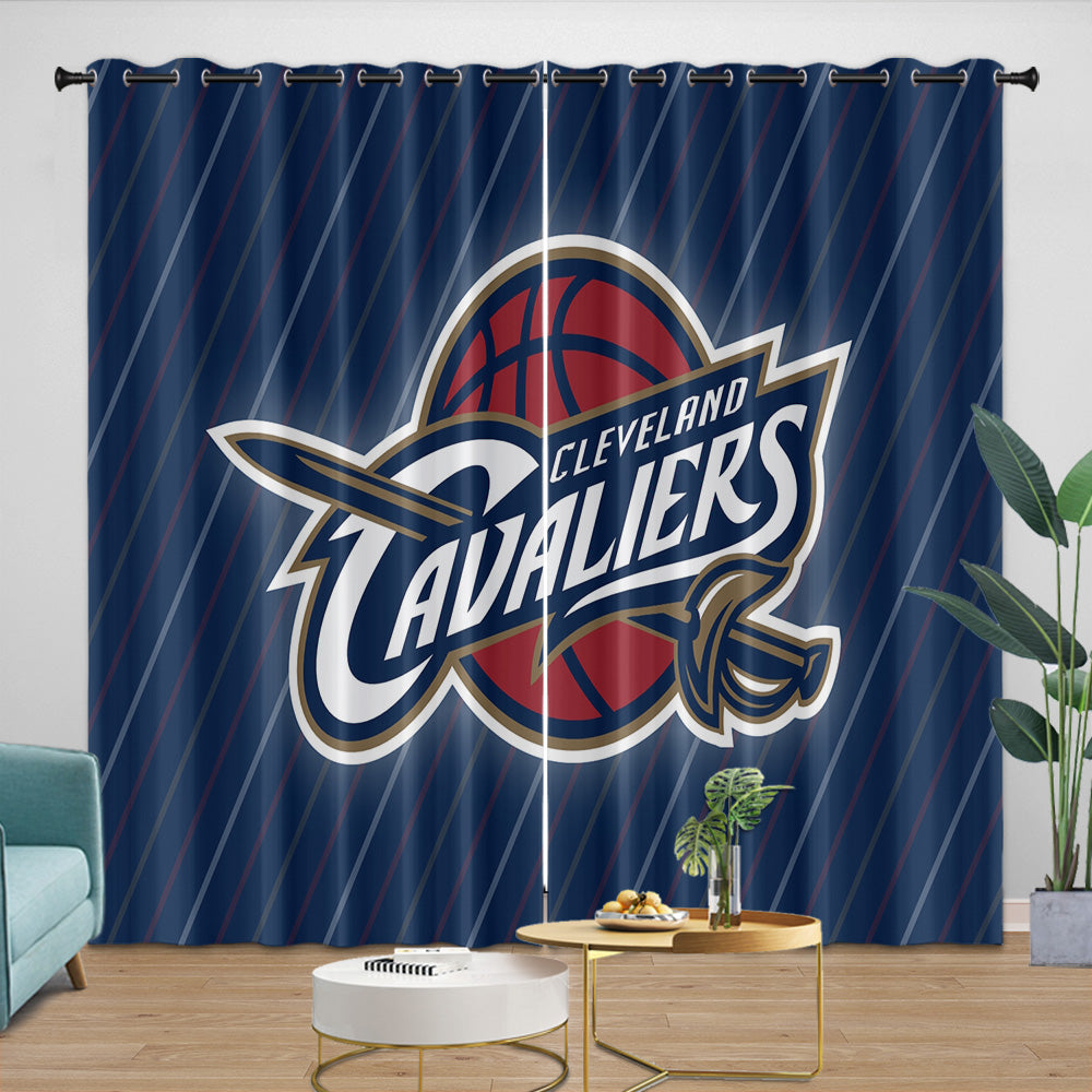 Cleveland Cavaliers Curtains Blackout Window Drapes Room Decoration
