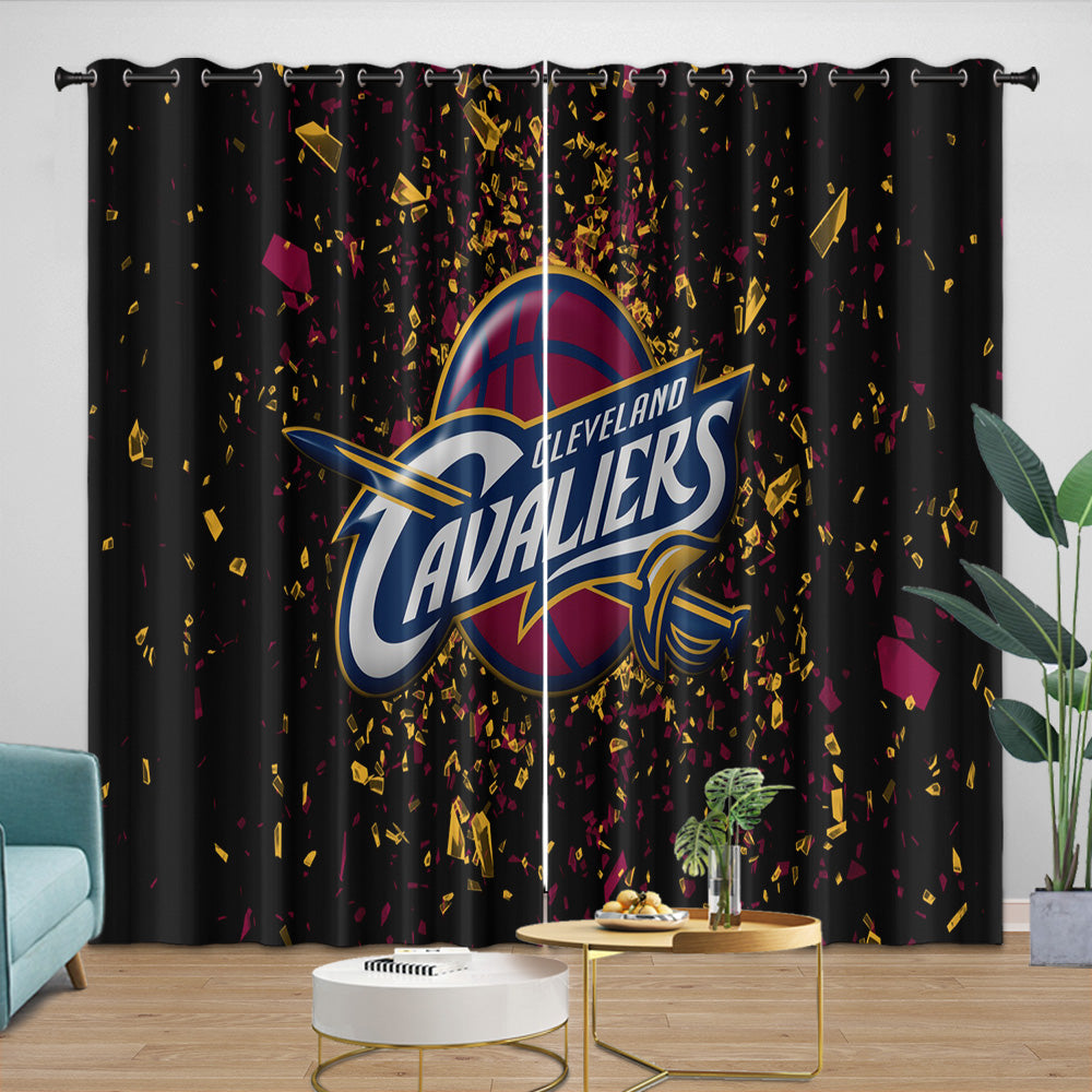 Cleveland Cavaliers Curtains Blackout Window Drapes Room Decoration