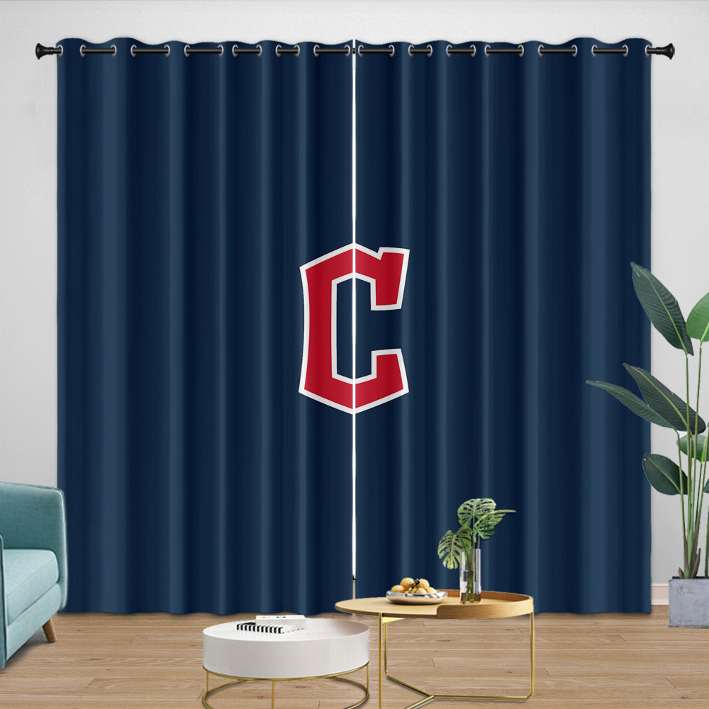 Cleveland Guardians Curtains Blackout Window Drapes Room Decoration