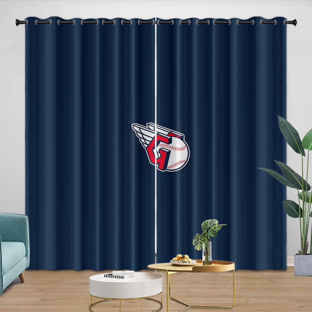 Cleveland Guardians Curtains Blackout Window Drapes Room Decoration