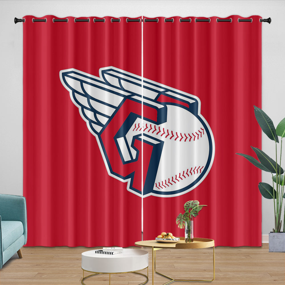 Cleveland Guardians Curtains Blackout Window Drapes Room Decoration