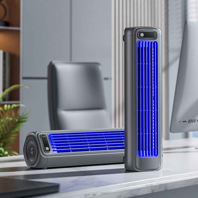 Portable Air Conditioner Fan Rechargeable Wall Mount Cooling Fan 2000mAh
