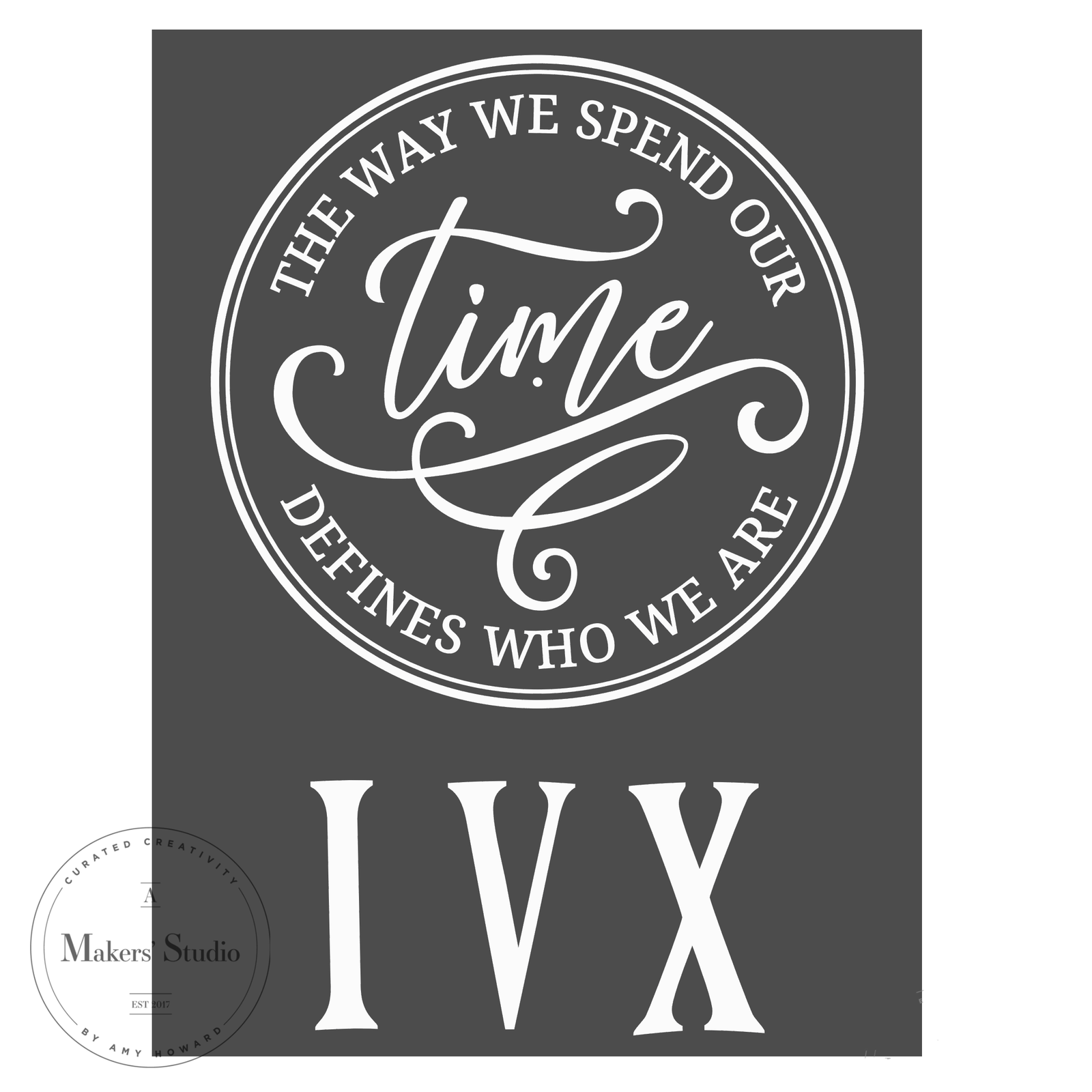 Clock - Mesh Stencil 18x24