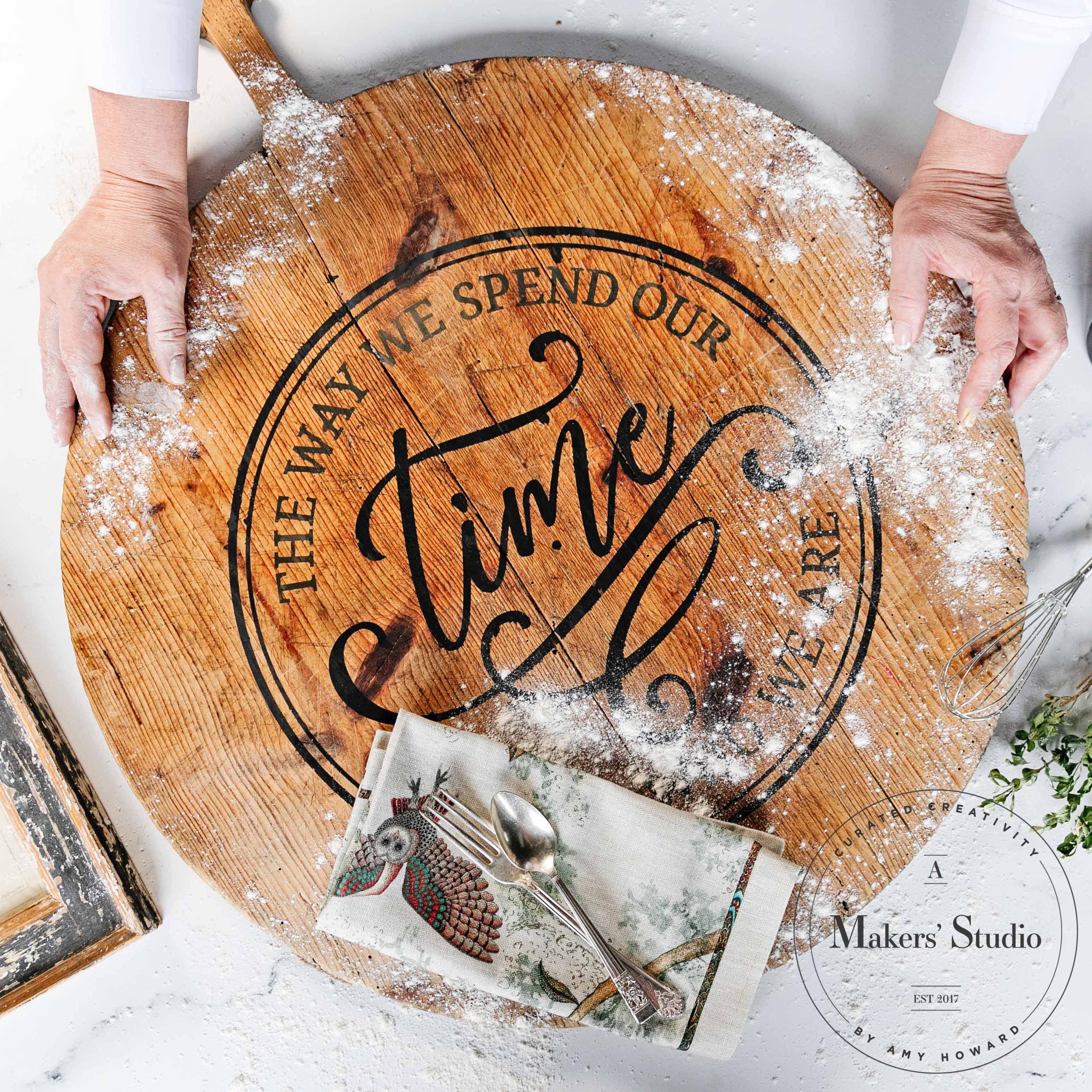 Clock - Mesh Stencil 18x24