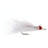 Clousers Deep Minnow White - Streamer Fly Fishing Flies - 4 Saltwater and Bass Flies - Hook Size 1/0