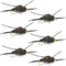 Tungsten Bead Kaufmann's Black Stone Fly with Rubber Legs - Stonefly Wet Fly - 6 Flies Hook Size 4