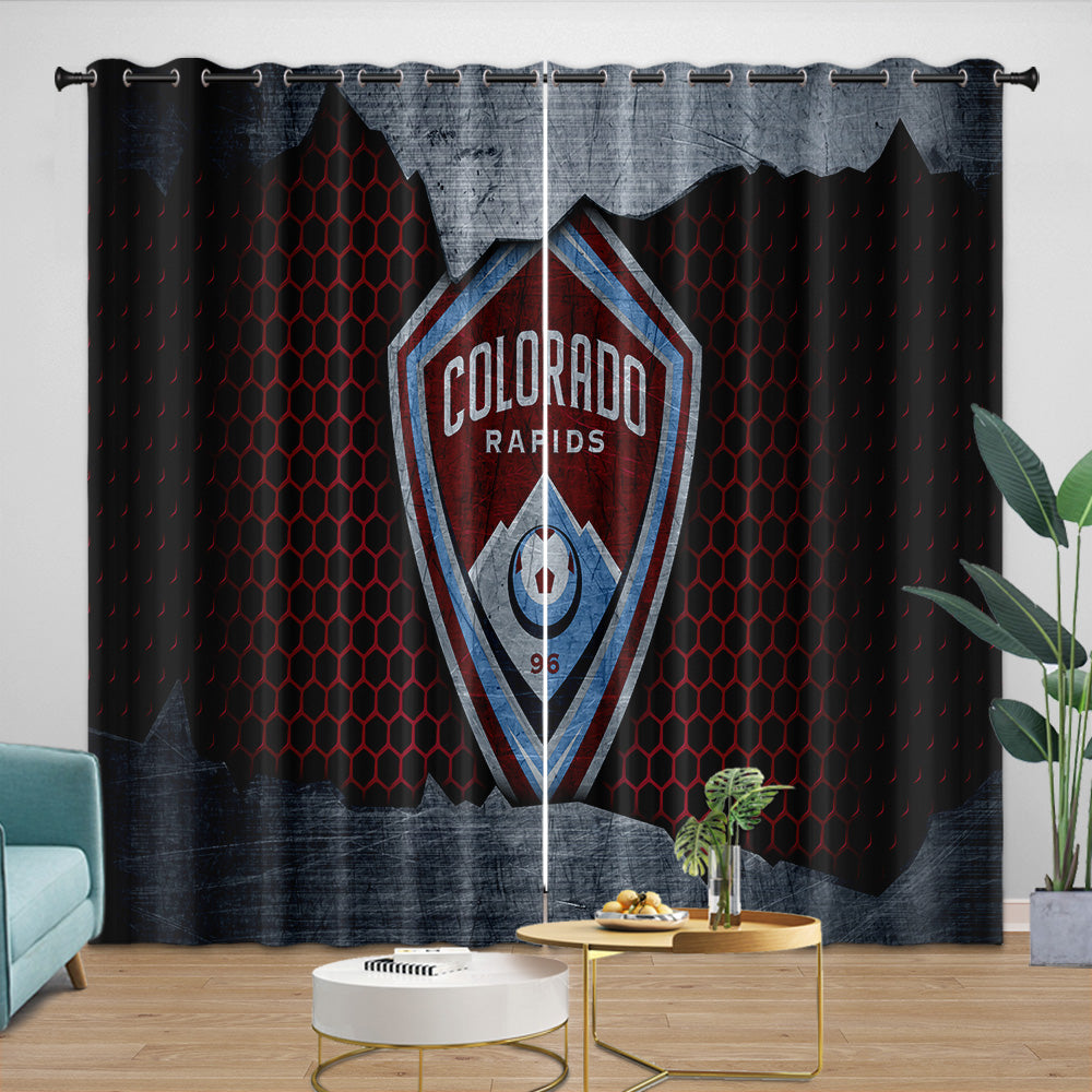Colorado Rapids Curtains Blackout Window Drapes Room Decoration