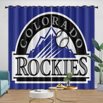 Colorado Rockies Curtains Blackout Window Drapes Room Decoration