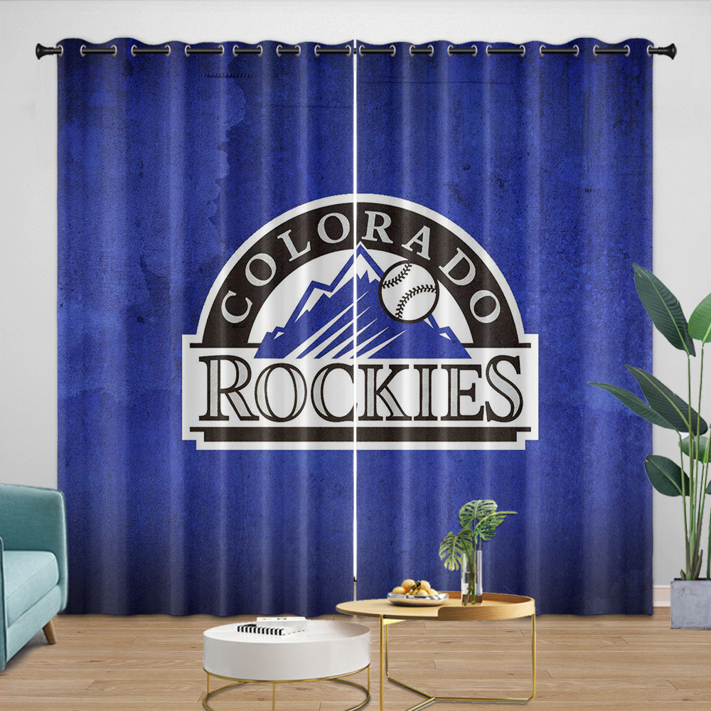 Colorado Rockies Curtains Blackout Window Drapes Room Decoration