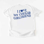 Comfort Colors I Love My Cougar Valentine’s Boyfriend Girlfriend Shirt