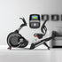 Light Commercial Recumbent Bike - Muscle D Fitness - LED Display - Heart Rate Monitor - Adjustable Seat - On Wheels for Easy Movement