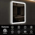 Compact Edge Glow LED Bathroom Mirror