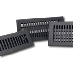 Cast Aluminum Contemporary Vent Covers - Black