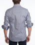 Contrast Collar Button-Up Shirt // Navy + Burgundy - Contemporary Fit - contrast  trimming- final sale
