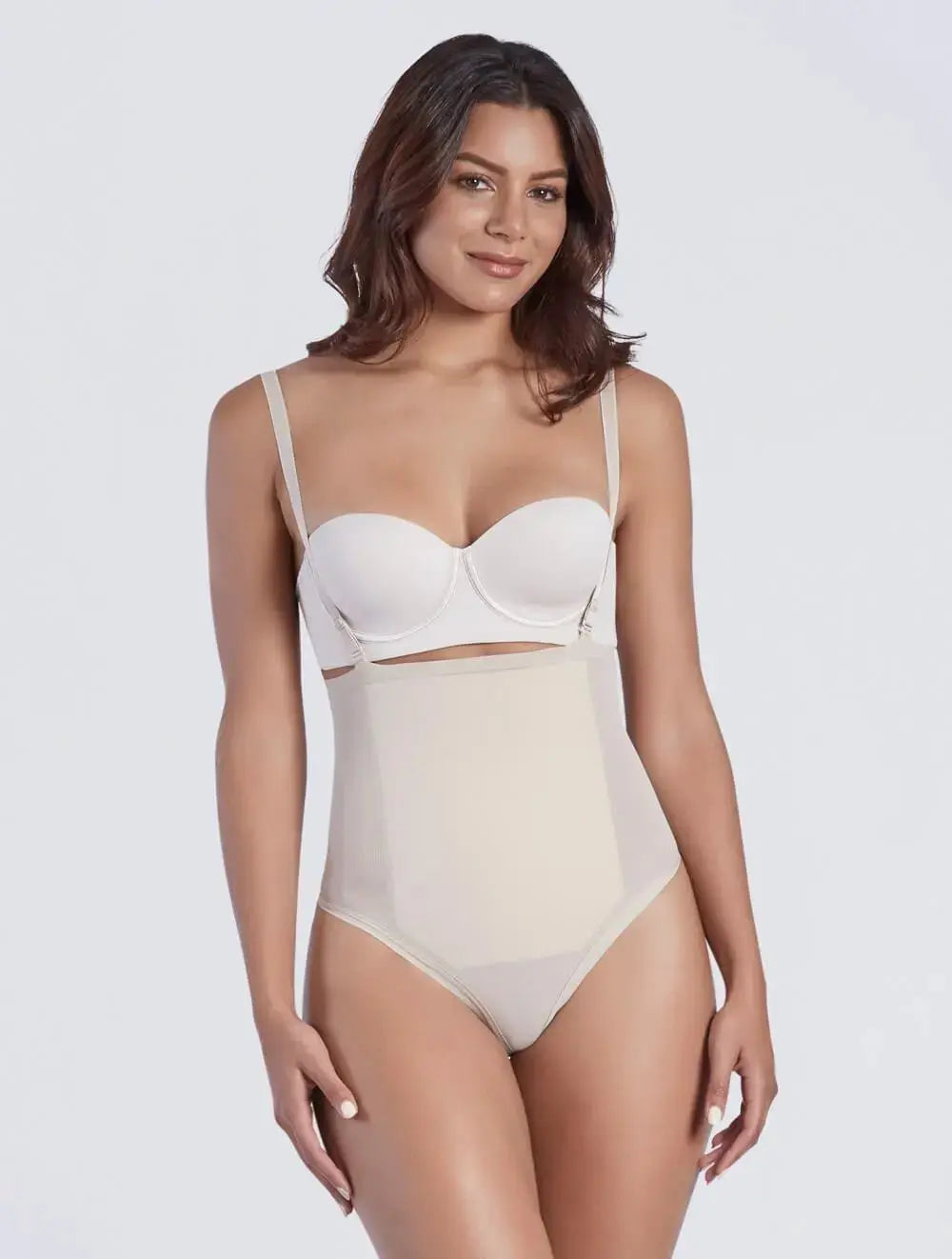 SHAPERLOVE Convertible Strap Thermal Thong Bodysuit