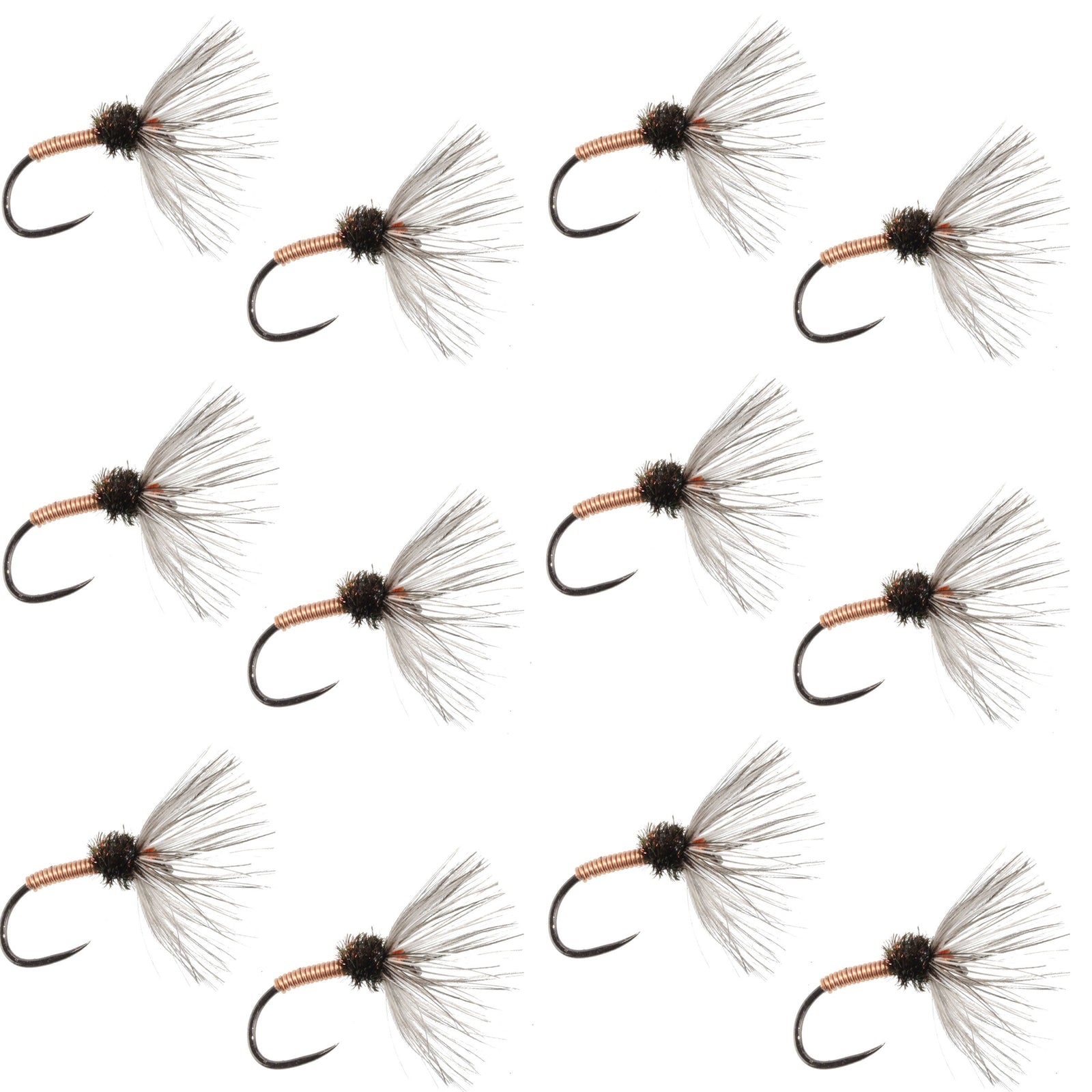 Copper Sakasa Kebari - 12 Tenkara Flies - Size 14