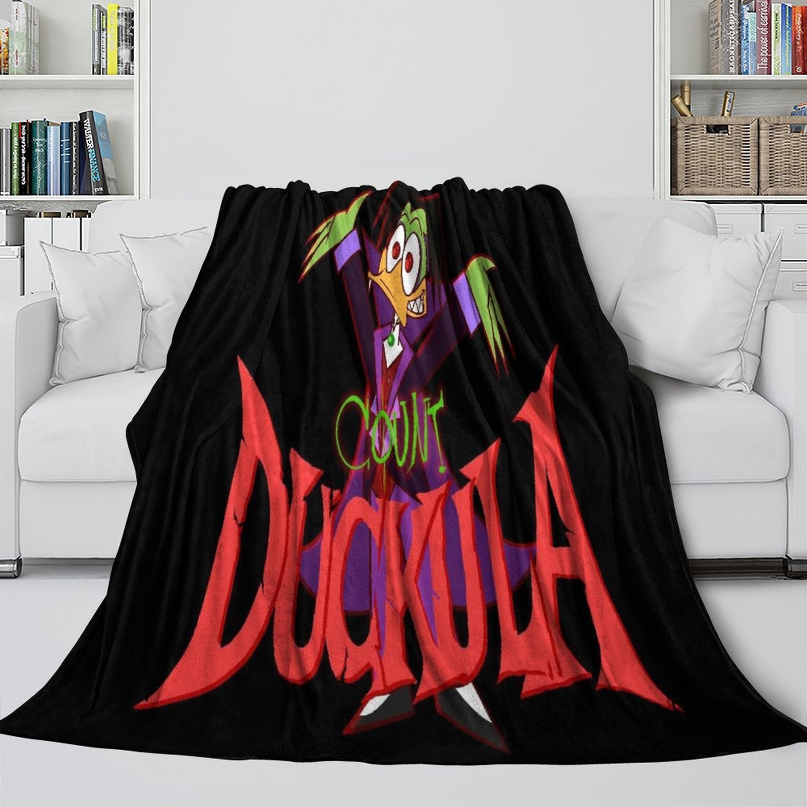 Count Duckula Blanket Flannel Throw Room Decoration