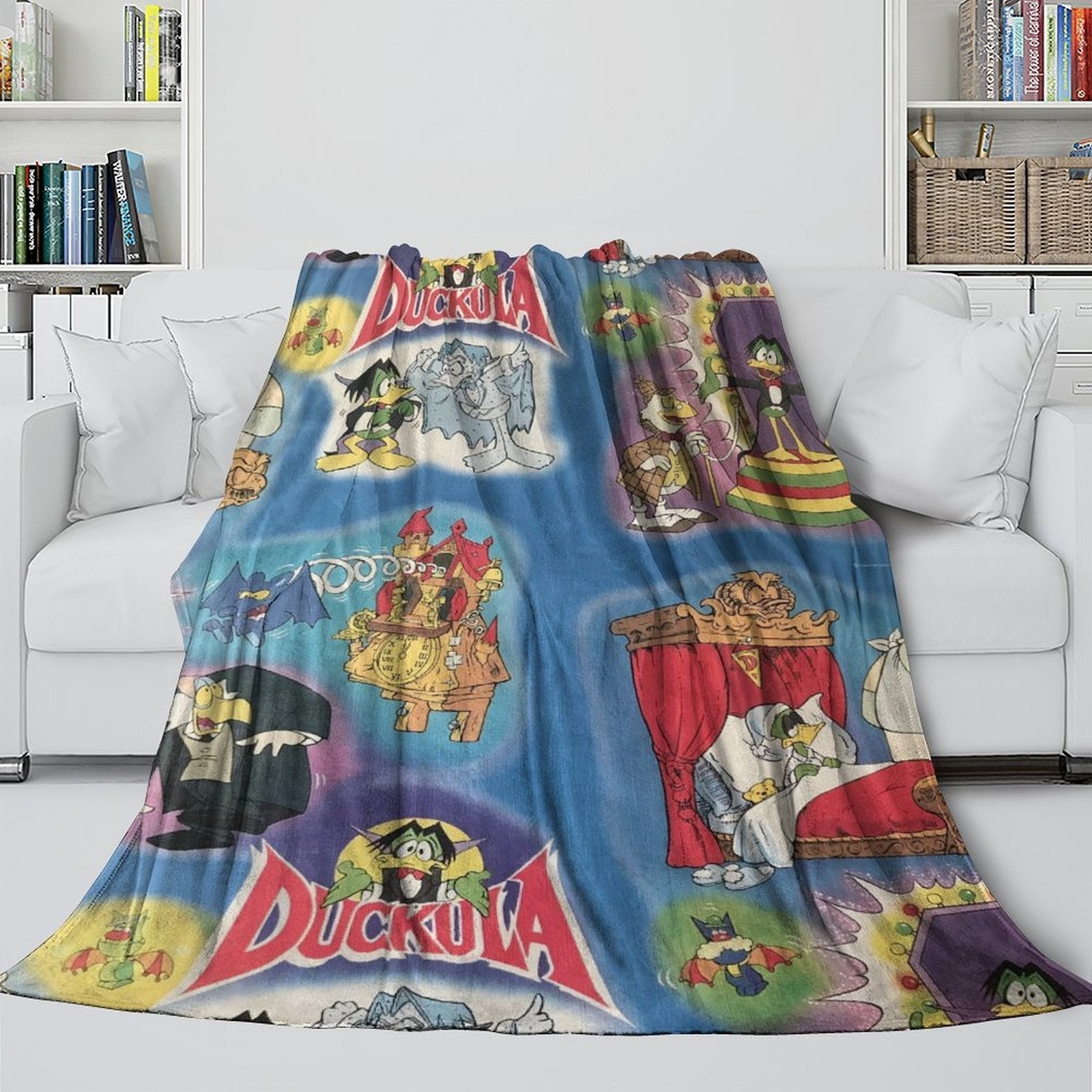 Count Duckula Blanket Flannel Throw Room Decoration