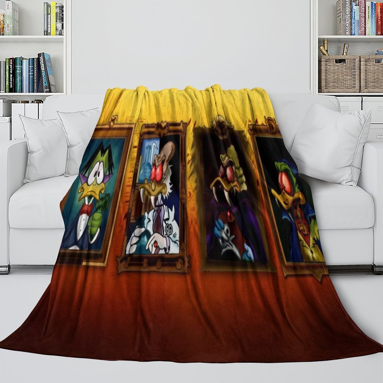 Count Duckula Blanket Flannel Throw Room Decoration