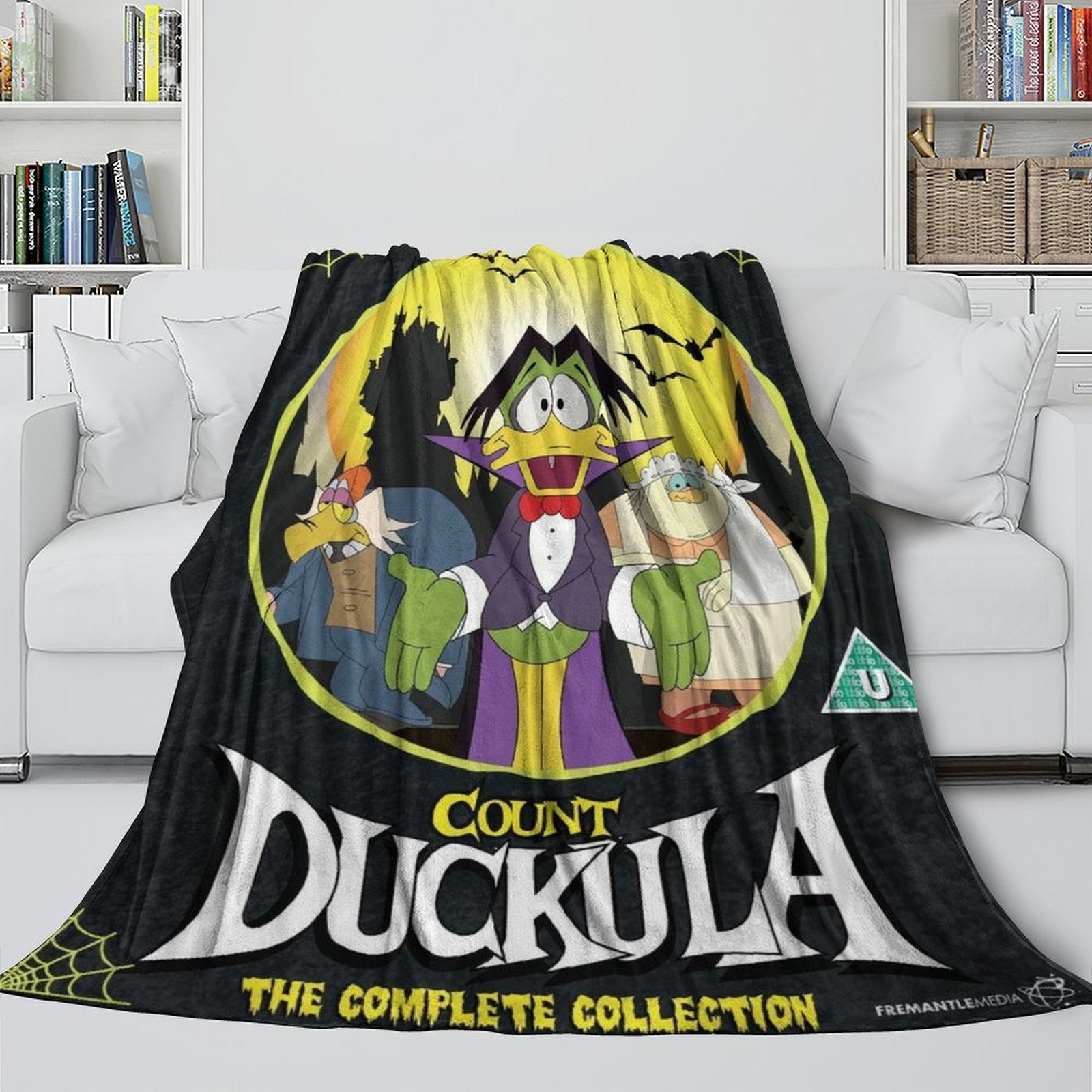Count Duckula Blanket Flannel Throw Room Decoration
