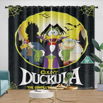 Count Duckula Curtains Pattern Blackout Window Drapes