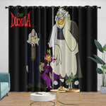 Count Duckula Curtains Pattern Blackout Window Drapes