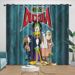 Count Duckula Curtains Pattern Blackout Window Drapes