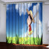 Crayon Shin-chan Pattern Curtains Blackout Window Drapes