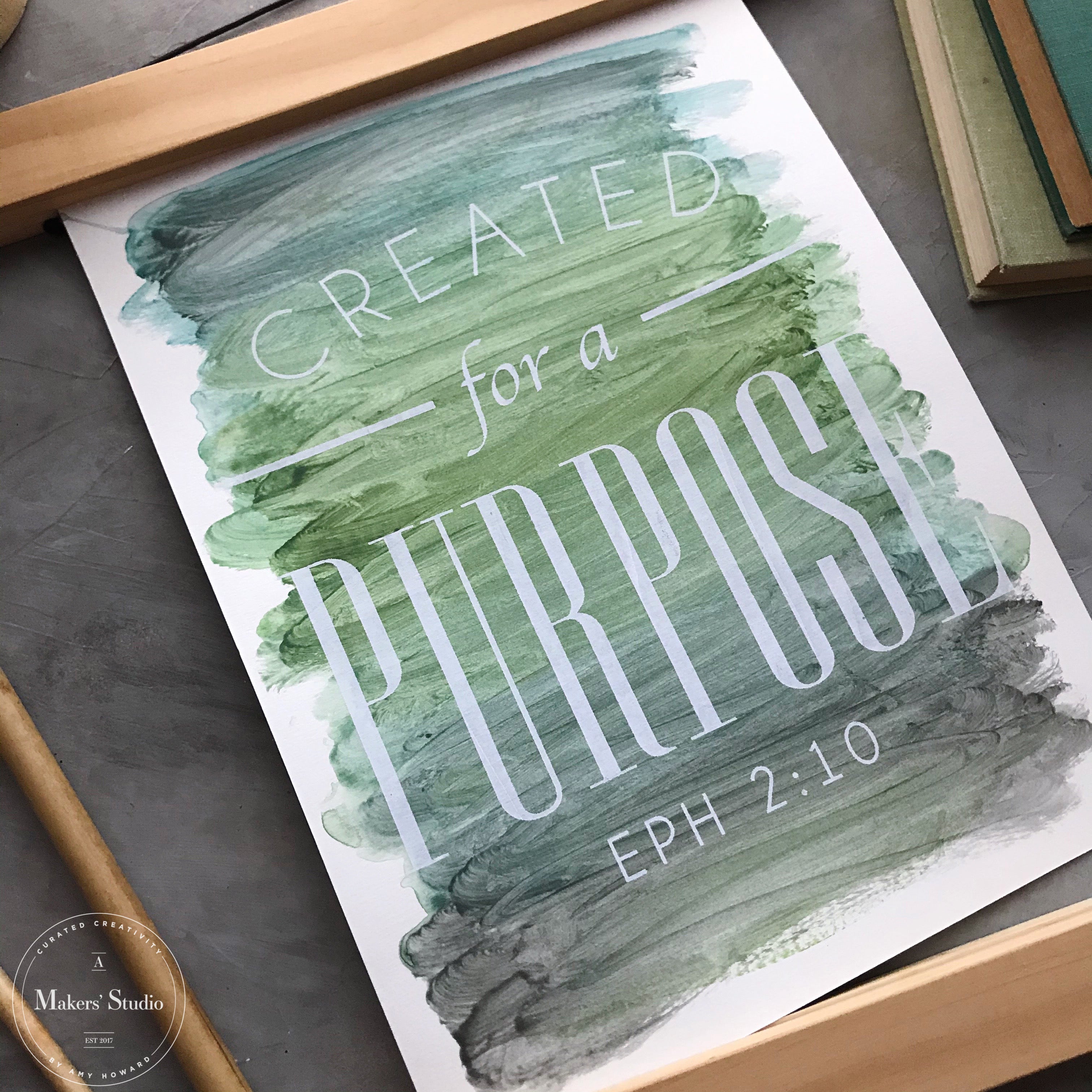 Created for a Purpose - Mesh Stencil 8.5x11