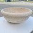 Crema Antiqua Travertine Natural Stone Drop-in Sink Honed and Filled (D)16" (H)6"-Clearance
